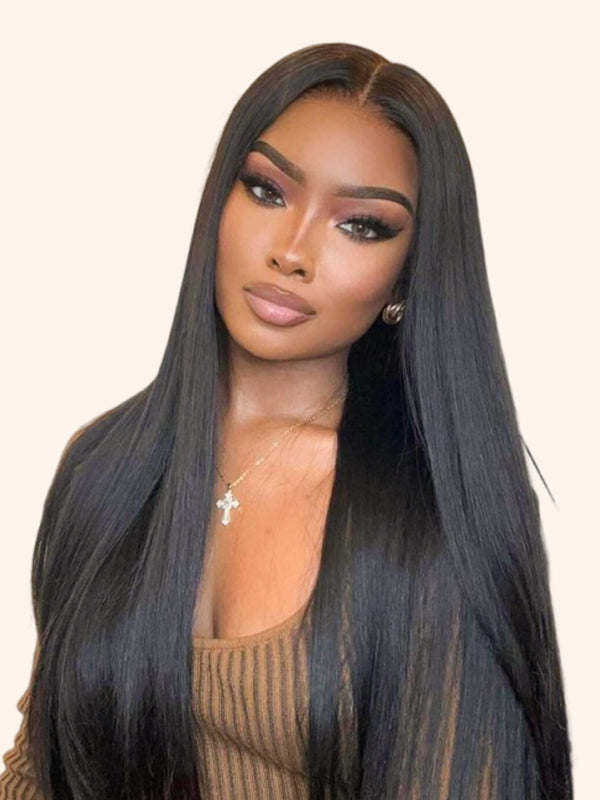 7X7 Straight Closure Wig