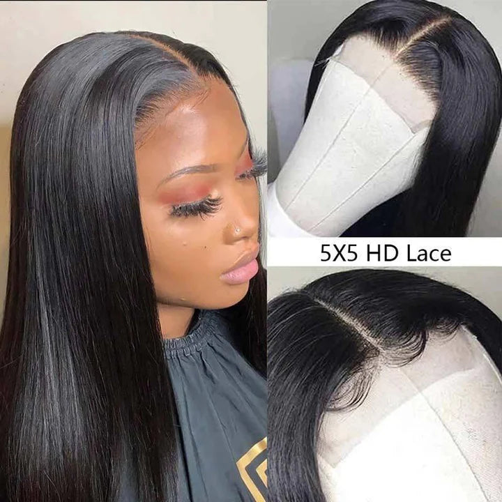 5X5 HD Lace Straight Wig